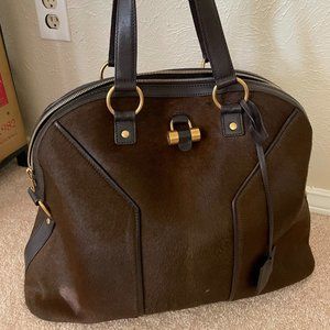 Yves Saint Laurent RARE Calfhair Muse Bag